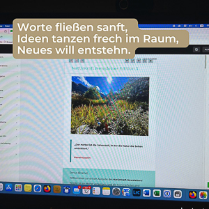 Scsreenshot meines Newsletters - in Bearbeitung