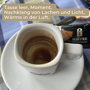 Espresso mach dem Lunch