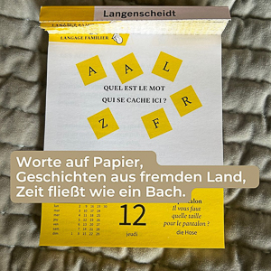 Abreißkalender auf Französisch